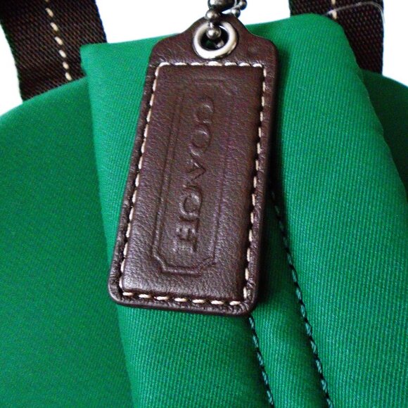 Coach Men Varick Sling Backpack Green F70692 - Picture 12 of 15